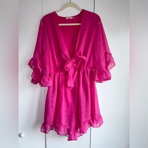 Francesca’s hot pink romper